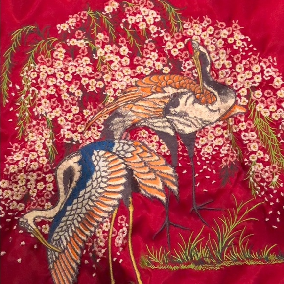 Zara reversible embroidered bomb jacket - Picture 3 of 8